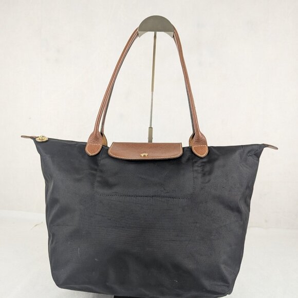 Longchamp Le Pliage Nylon Tote Bag Black – Authentic, Used, Fast Shipping Deal! - Picture 1 of 16